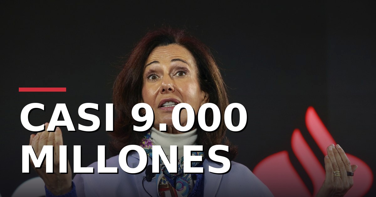 Santander rompe récords: casi 9.000 millones en seis meses